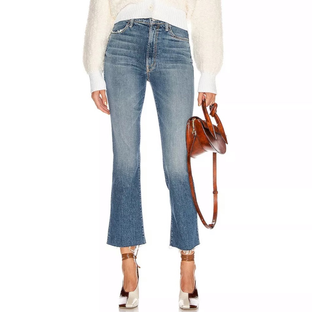 Mother Hustler Ankle Fray Jeans in We all Scream size 26